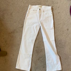 Madewell Cali denim white jeans